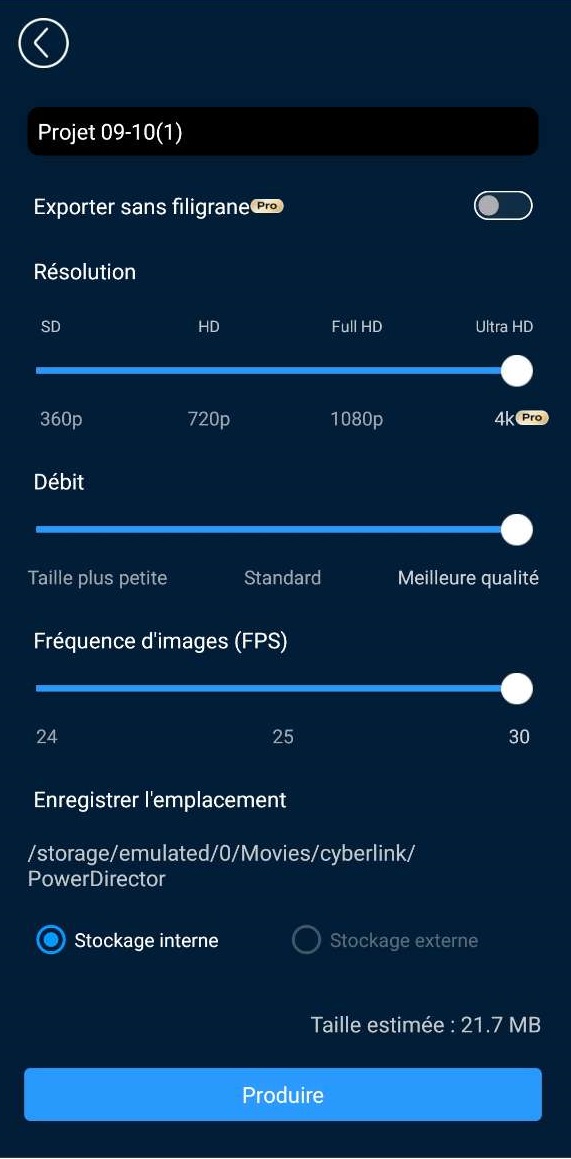 Appli PowerDirector - Meilleur application de montage vidéo 4K