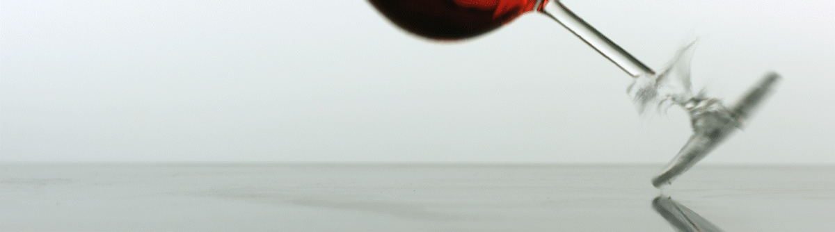 Breaking Wine Glass in Reverse