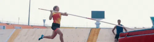 Pole Vaulter in Reverse