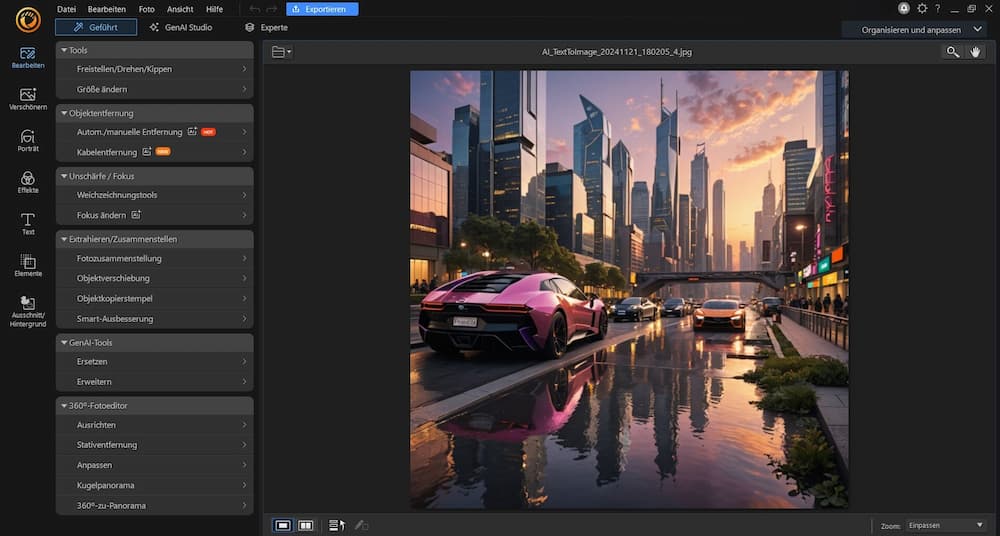 PhotoDirector - Das beste KI-gestützte Bilbearbeitungsprogramm für Anfänger