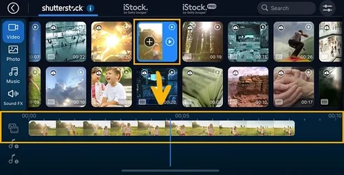 PowerDirector Mobile Interface - New Project