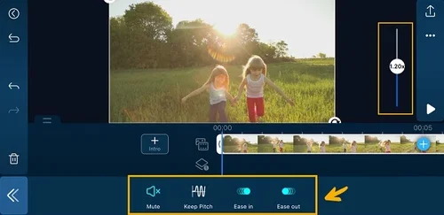 PowerDirector Mobile Interface - Keep Pitch
