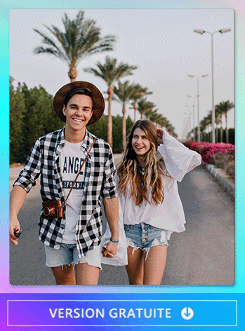 Changer le fond d'une image avec l'application de retouche photo PhotoDirector