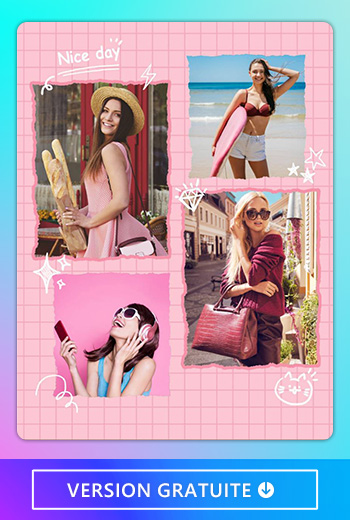 Créez un collage avec l'application de retouche photo PhotoDirector