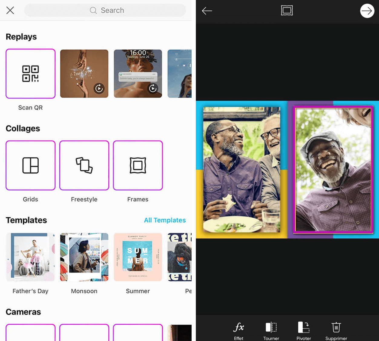 Picsart Interface - Application montage photo
