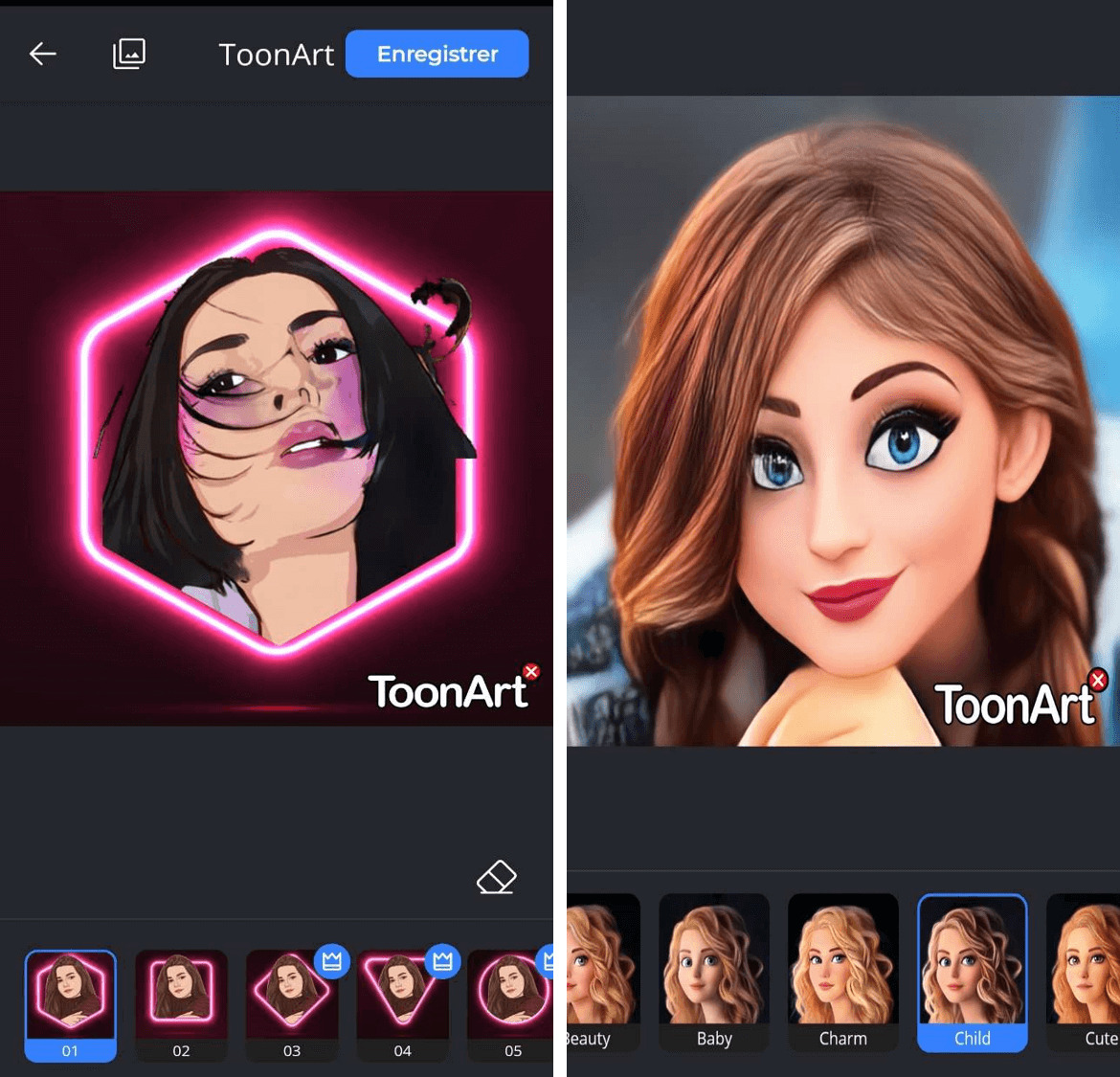 ToonArt Interface - Application montage photo
