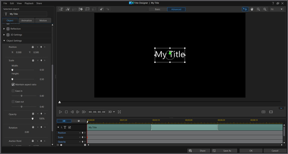 PowerDirector interface