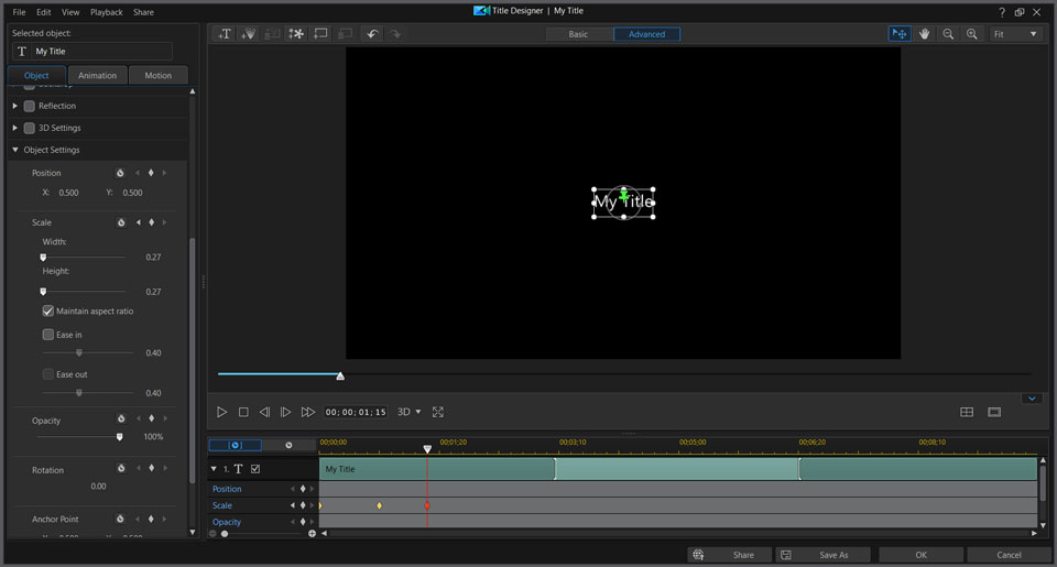 PowerDirector interface