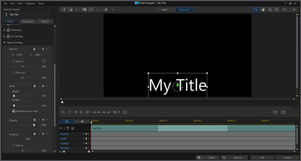 PowerDirector interface