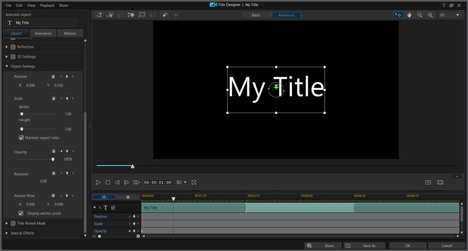 PowerDirector interface
