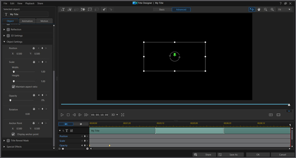 PowerDirector interface