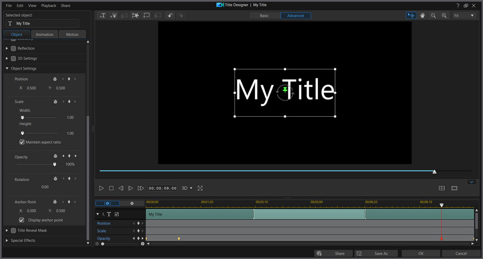 PowerDirector interface