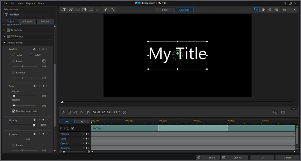 PowerDirector interface