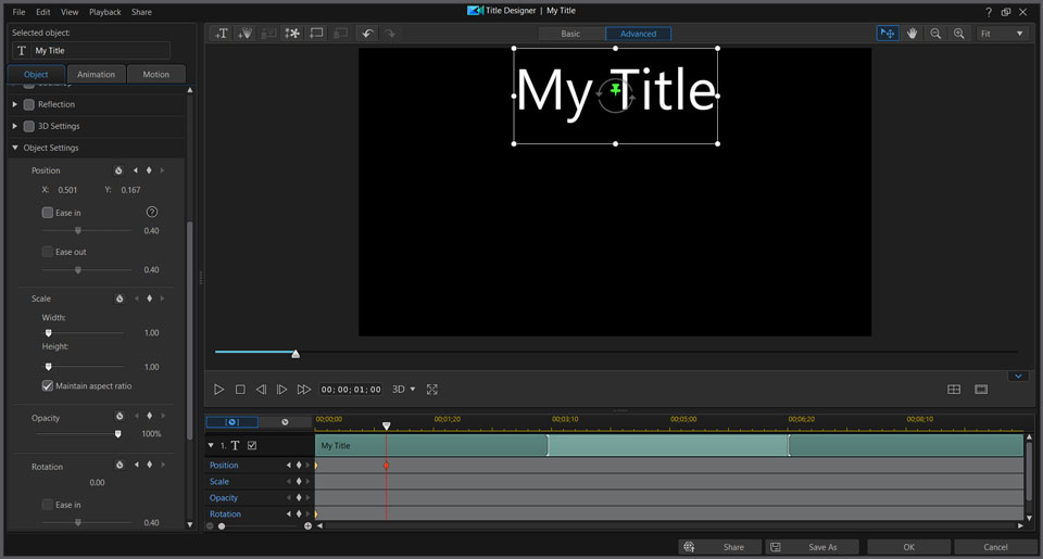 PowerDirector interface