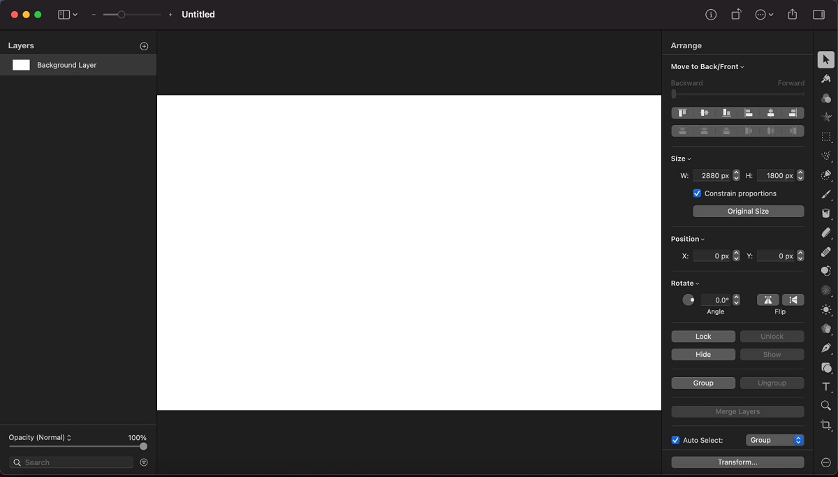 Pixelmator Interface