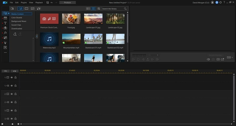 PowerDirector Full Mode Interface