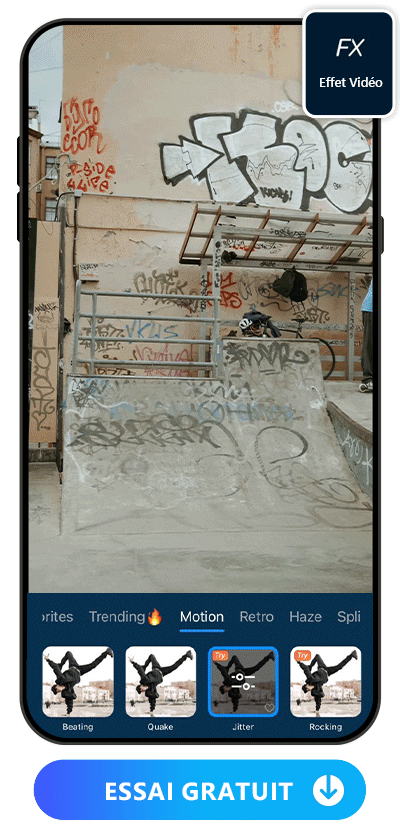 autocollant cool sur l'app powerdirector pour Instagram