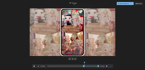 Video kürzen mit der Windows Foto-Anzeige