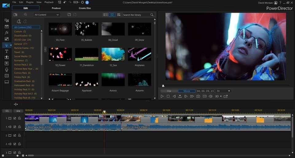 PowerDirector-interface