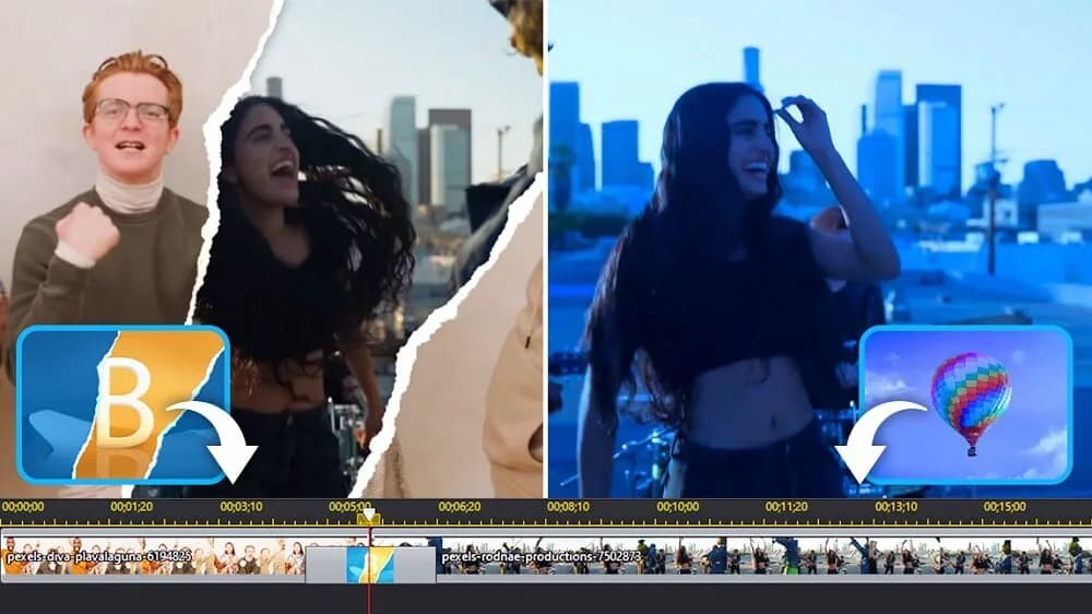 PowerDirector - Ajouter transitions et effets