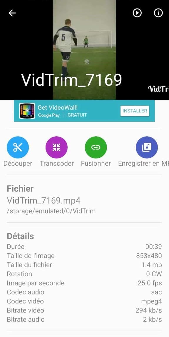 VidTrim - Meilleur choix pour édition basique