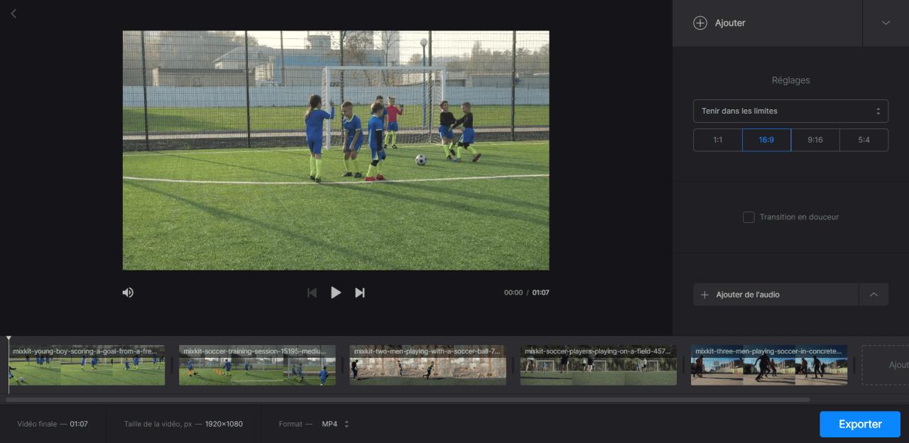 PowerDirector interface - Fusionner plusieurs vidéos