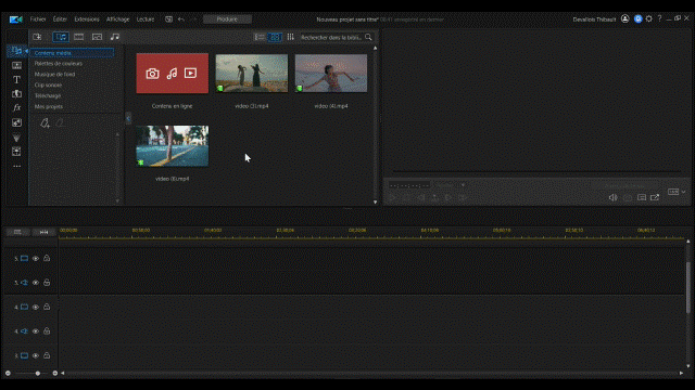 fusionner videos sur powerdirector