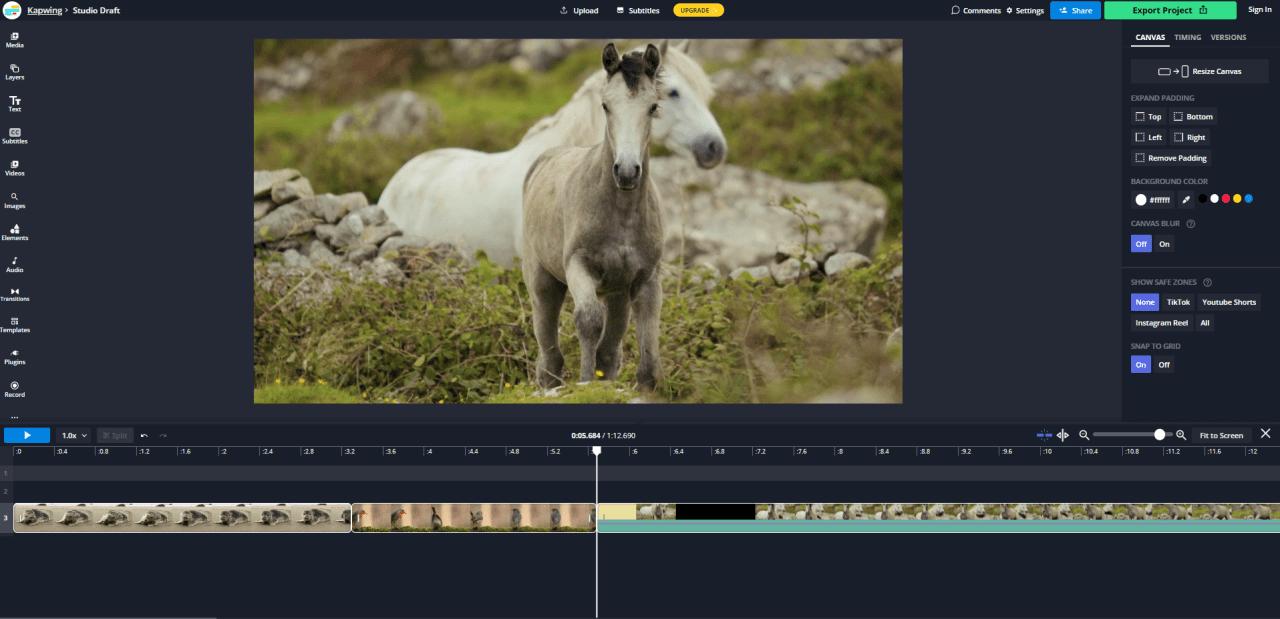 PowerDirector interface - Fusionner plusieurs vidéos