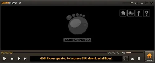 GOM media player interface