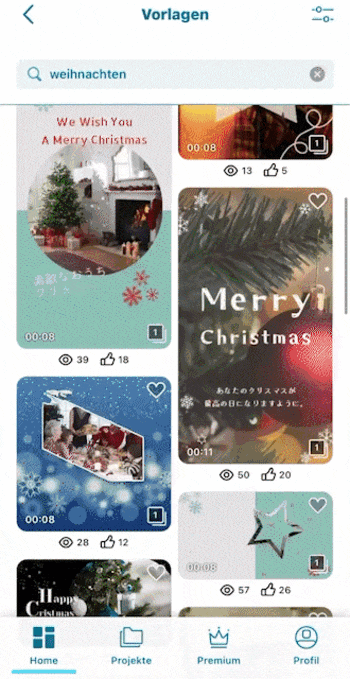 Promeo - Vorlagen für Weihnachtsvideos