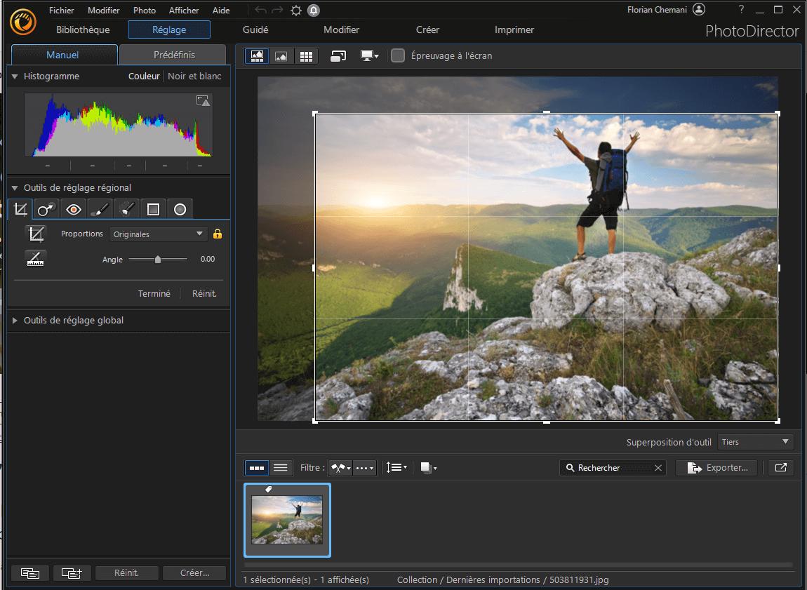 PhotoDirecter - Recadrage 