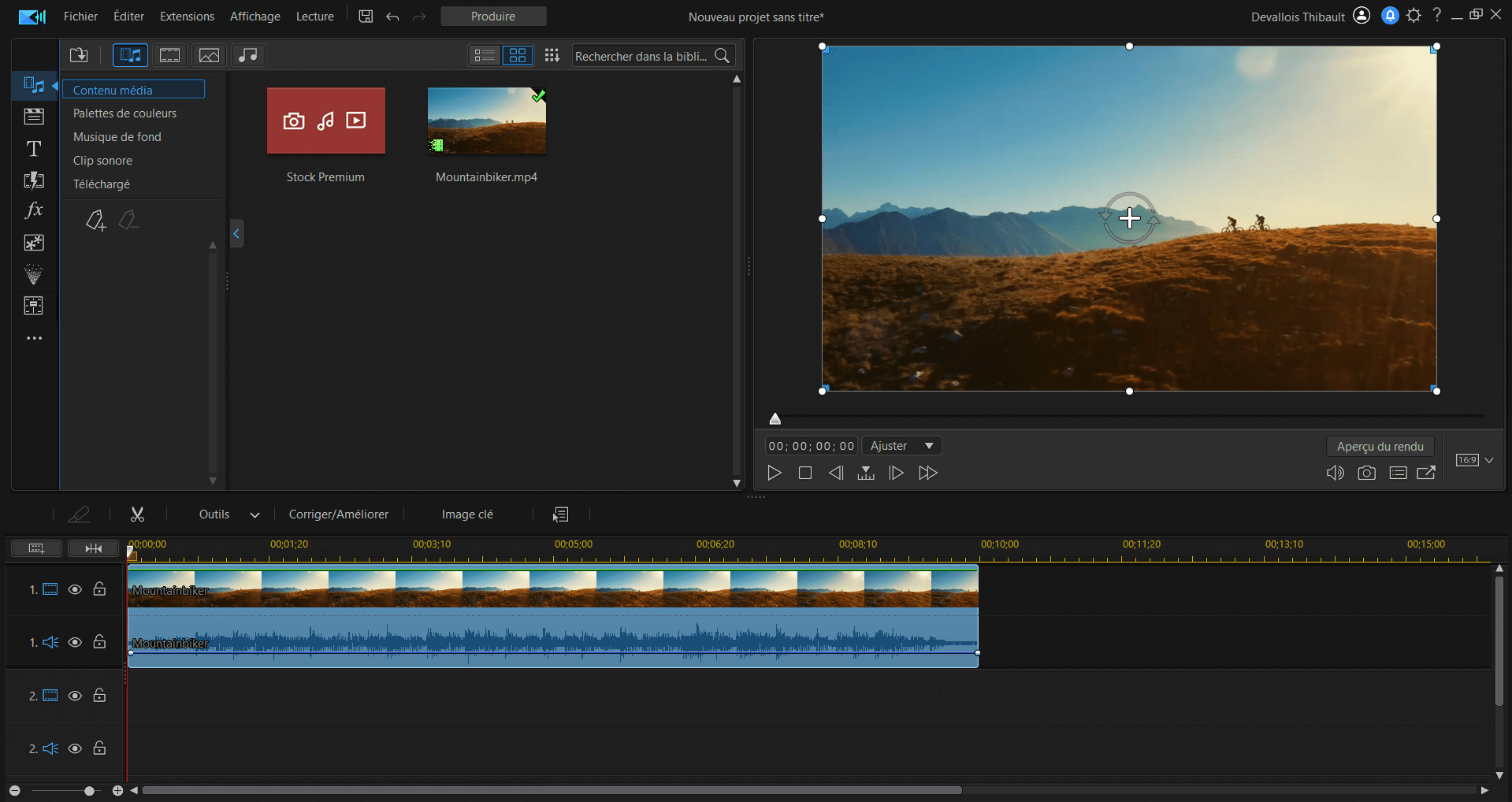 Step 1 Split Screen - PowerDirector