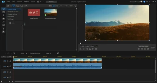 Step 1 Split Screen - PowerDirector