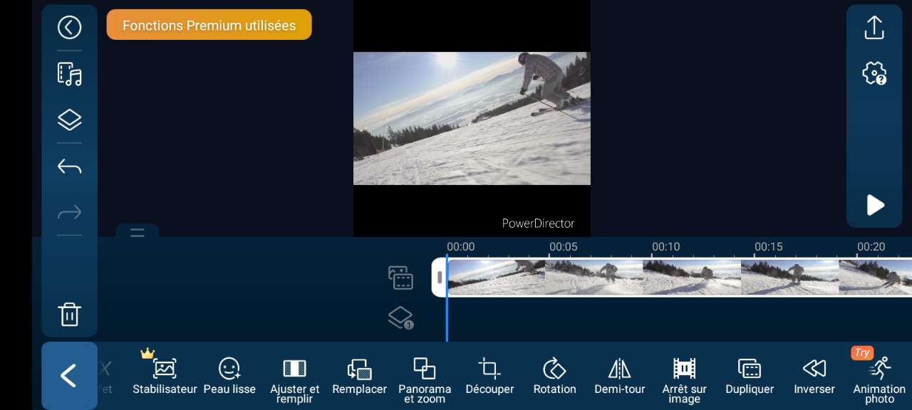 Step 1 Split Screen - PowerDirector