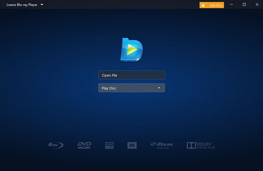 Leawo Blu-ray Player interface