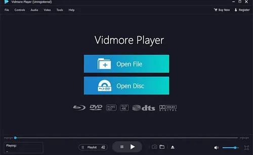 Vidmore Player Interface
