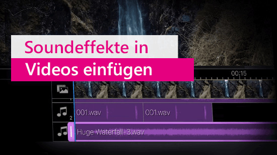 Soundeffekte in Videos einfügen