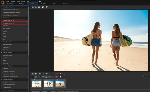 PhotoDirector - Remplacer ciel