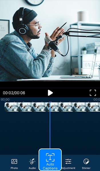 Funktion Auto Captions auswählen