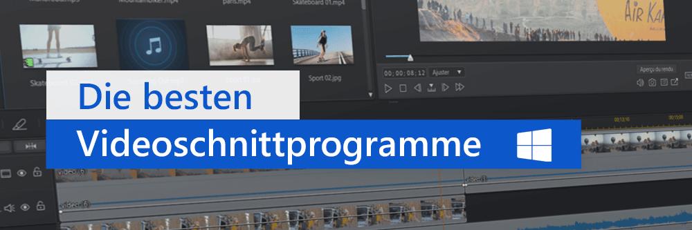 Die Top 5 Videoschnittprogramme im Vergleich