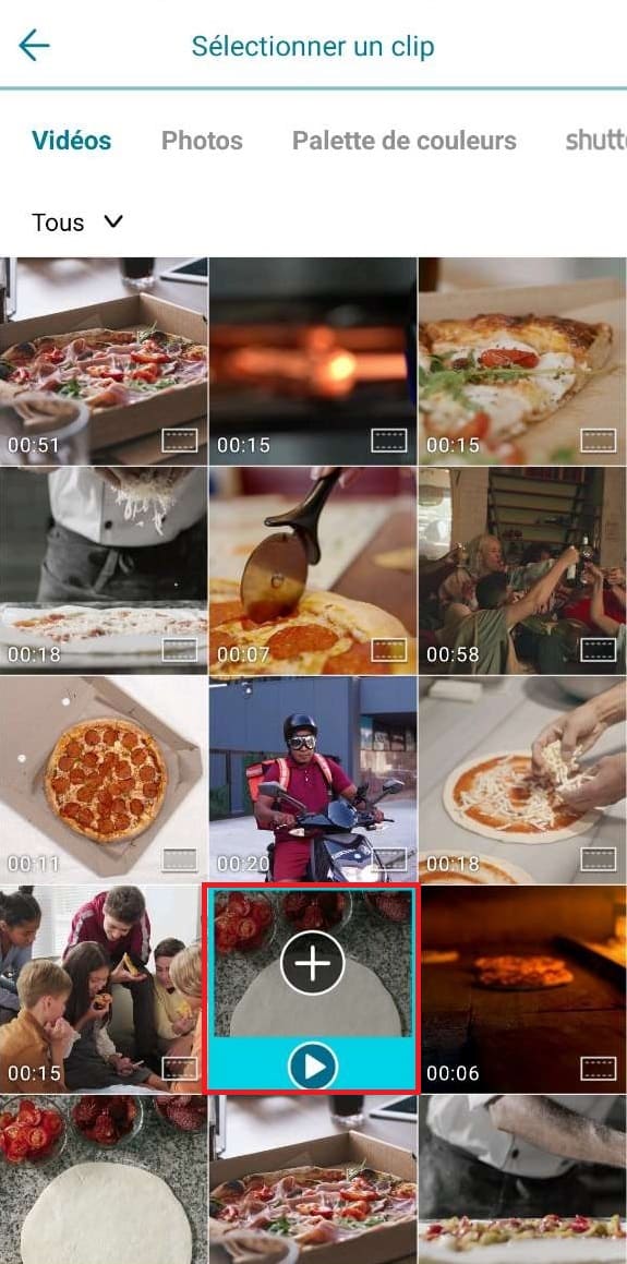 Promeo App - scene1 utiliser ses propres medias