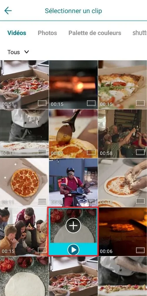 Promeo App - scene1 utiliser ses propres medias