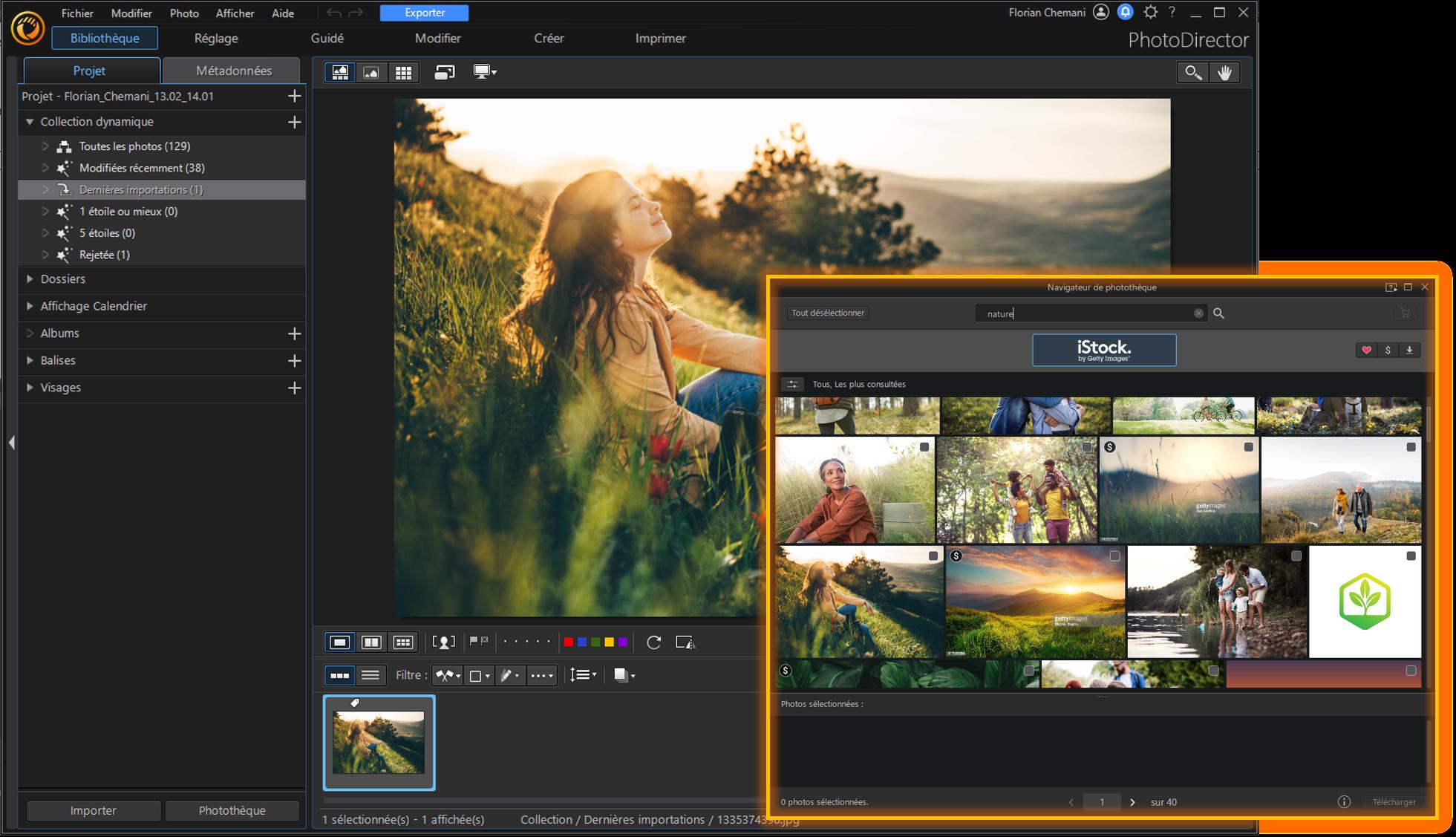 PhotoDirector - Logiciel de retouche photo avec banques d'images libres de droits