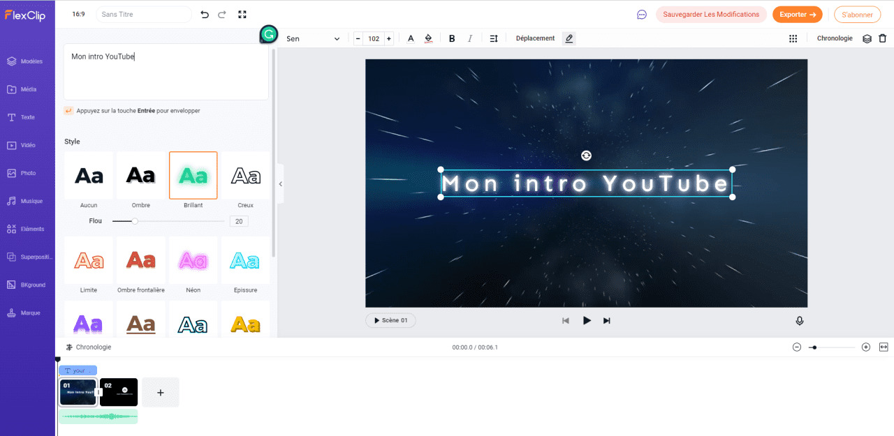 FlexClip - Meilleur choix pour faire des vidéos courtes