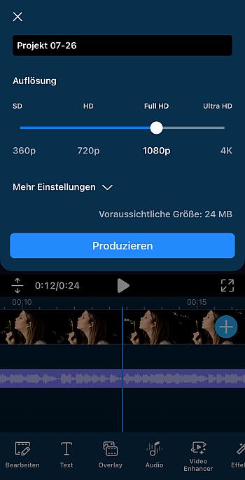 MP4 Einstellungen zum Konvertieren