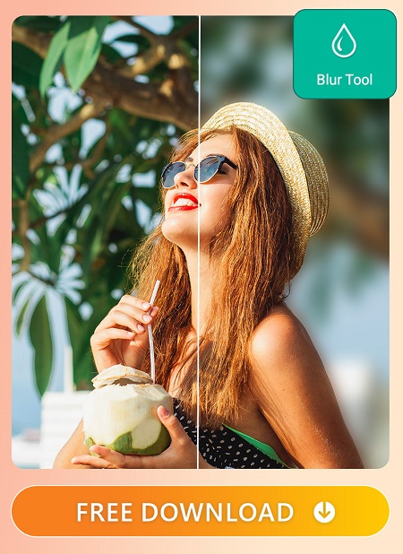 PhotoDirector App - Blur Effect
