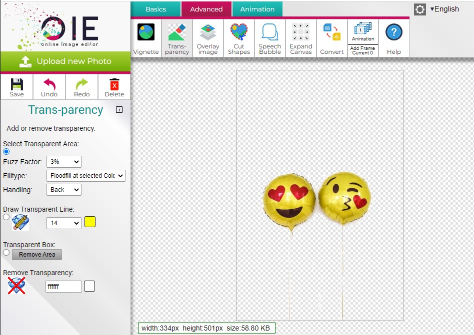 Online Image Editor Interface