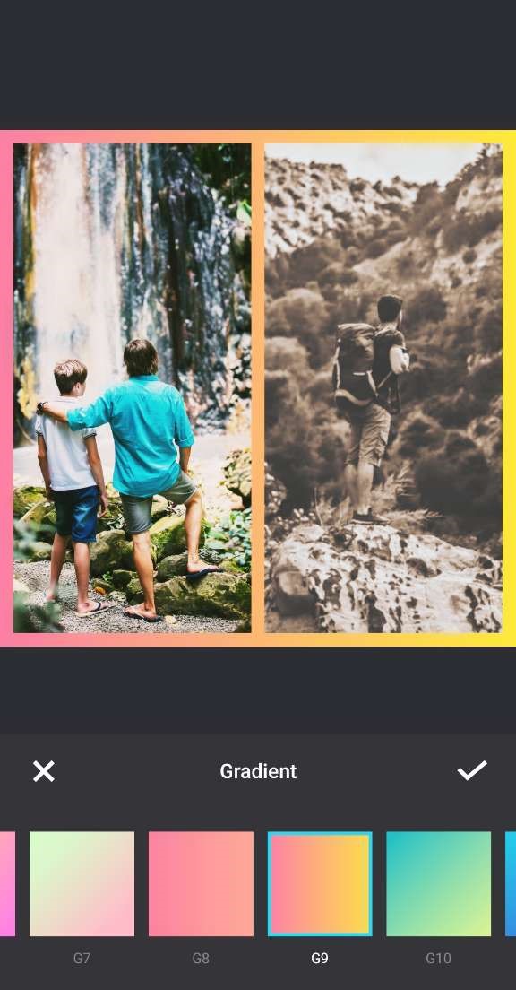 InCollage Interface - Application collage photo