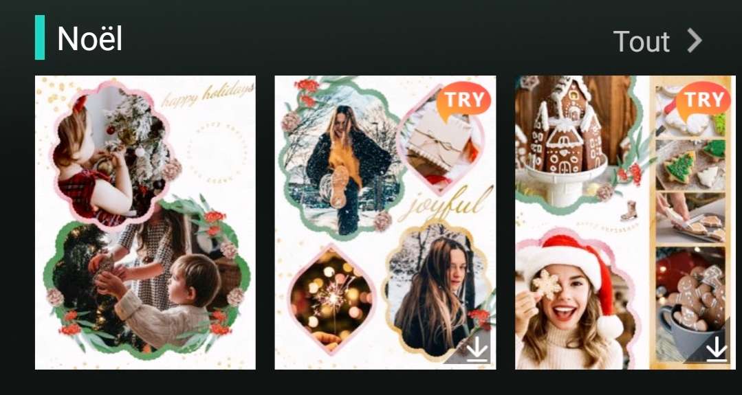 Exemple de modèle de collage photo