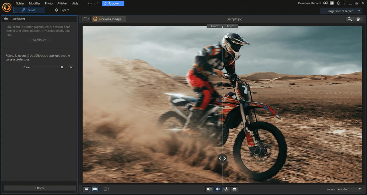 Déflouter une image sur PC - Etape 4